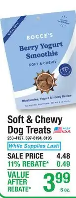 Menards Soft & Chewy Dog Treats offer