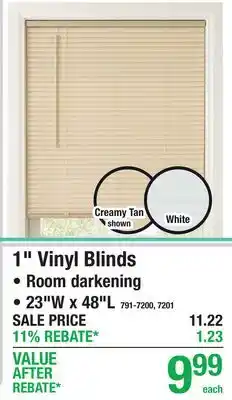 Menards 1 Vinyl Blinds offer