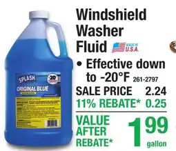 Menards Windshield Washer Fluid offer