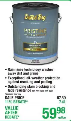 Menards DUTCH BOY EXTERIOR PAINT! offer