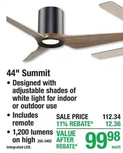 Menards 44 Summit offer