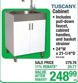 Menards TUSCANY Cabinet offer