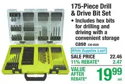 Menards 175-Piece Drill & Drive Bit Set offer