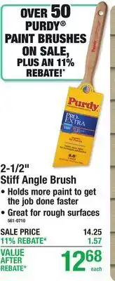 Menards 2-1/2 Stiff Angle Brush offer