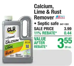 Menards Calcium, Lime & Rust Remover offer