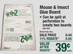 Menards Mouse & Insect Glue Board offer
