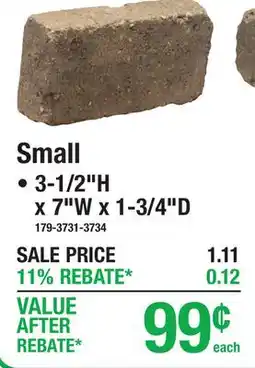 Menards Small RETAINING WALL BLOCKS offer