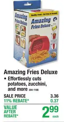 Menards Amazing Fries Deluxe offer