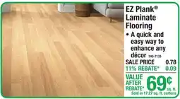 Menards EZ Plank Laminate Flooring offer