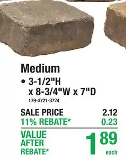 Menards Medium offer