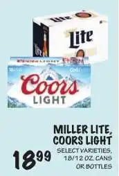 Foodarama Miller Lite, Coors Light offer