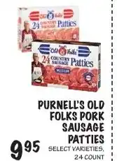 Foodarama Purnell's old folks pork sausage patties offer