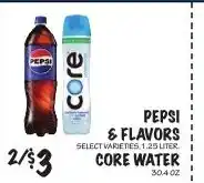 Foodarama Pepsi & Flavors Core Water offer
