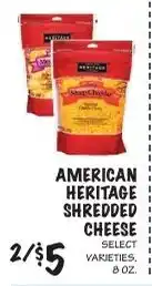 Foodarama American heritage shredded cheese offer