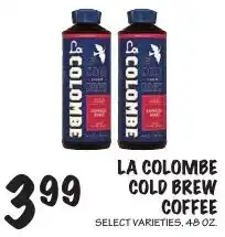 Foodarama La colombe cold brew coffee offer