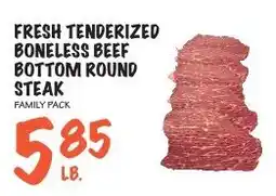 Foodarama Fresh tenderized boneless beef bottom round steak offer