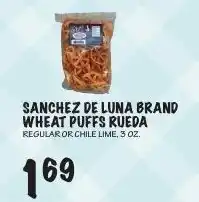 Foodarama Sanchez de Luna brand wheat puffs rueda offer