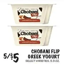 Foodarama Chobani flip greek yogurt offer