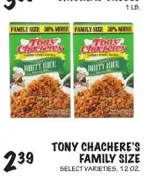 Foodarama Tony Chachere's family size dirty rice offer