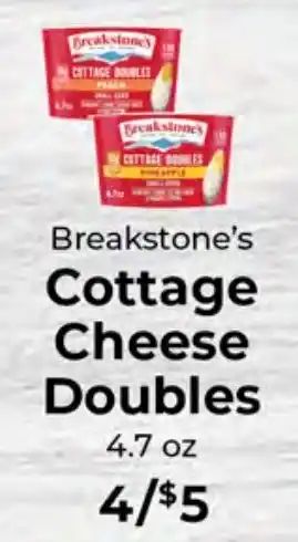 Sunset Foods Breakstone's Cottage Cheese Doubles offer