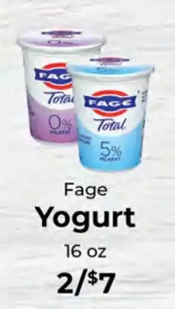 Sunset Foods Fage Yogurt offer