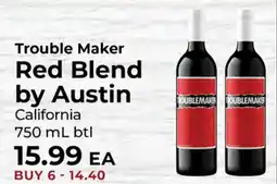 Sunset Foods Trouble maker red blend by austin offer