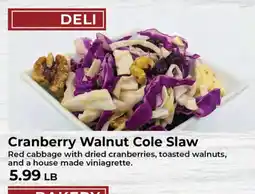 Sunset Foods Cranberry Walnut Cole Slaw offer