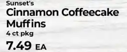 Sunset Foods Sunset's cinnamon coffeecake muffins offer