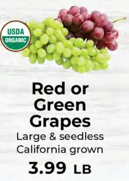 Sunset Foods Red or Green Grapes offer