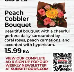 Sunset Foods Sunset Foods Peach Cobbler Bouquet offer