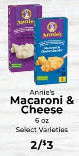 Sunset Foods Annie's Macaroni & Cheese offer