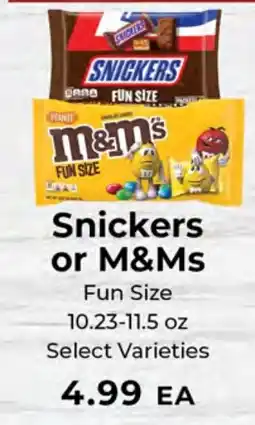 Sunset Foods Snickers or M&Ms offer
