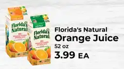 Sunset Foods Florida's Natural Orange Juice offer
