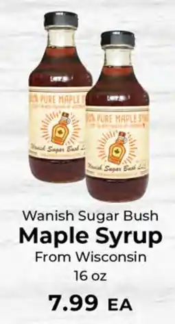 Sunset Foods Wanish Sugar Bush Maple Syrup offer