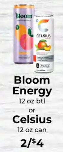Sunset Foods Bloom Energy or Celsius offer