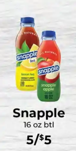 Sunset Foods Snapple offer