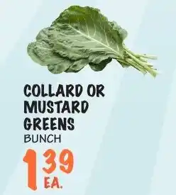 Foodarama Collard or Mustard Greens Bunch offer