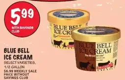 Foodarama Blue Bell ice cream offer