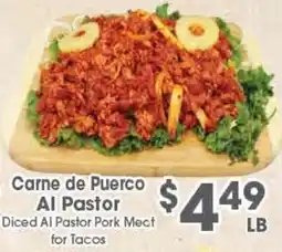 Arteagas Food Center Carne de Puerco Al Pastor offer