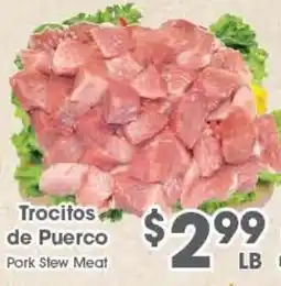 Arteagas Food Center Pork Stew Meat offer