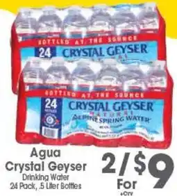Arteagas Food Center Agua Crystal Geyser Drinking Water offer