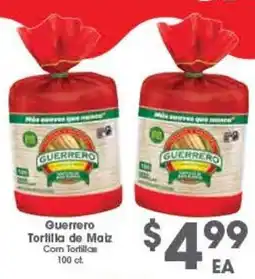 Arteagas Food Center Guerrero tortilla de maiz offer