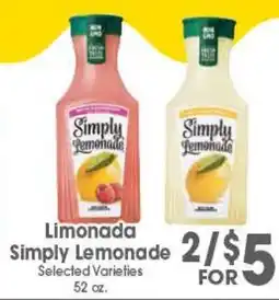 Arteagas Food Center Simply lemonade offer
