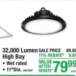 Menards 32,000 Lumen High Bay offer
