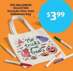 Aldi The Halloween Collection Decorate-Your-Own Halloween Bag offer