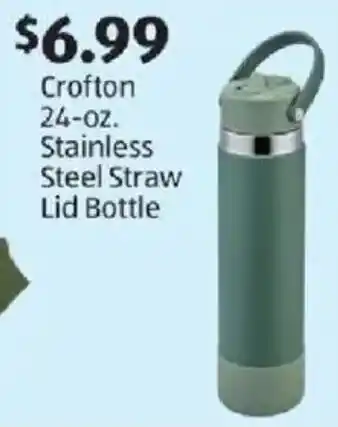 Crofton stainless steel straw lid bottle