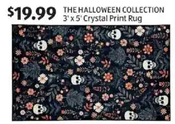 Aldi The Halloween Collection Crystal Print Rug offer