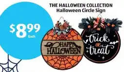 Aldi The Halloween Collection Halloween Circle Sign offer