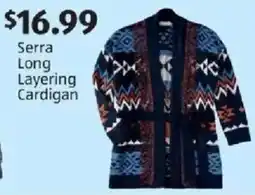 Aldi Serra long layering cardigan offer