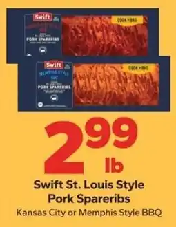 Save a Lot Swift St. Louis Style Pork Spareribs offer